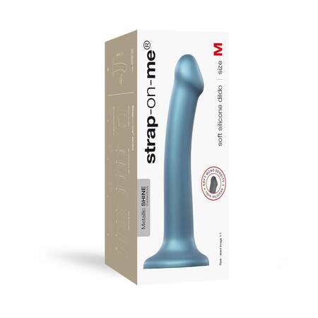 Голубой фаллоимитатор Mono Density Dildo Size M - 16 см.